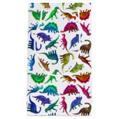 Colorful Prehistorische Dinosaurs Gift Bag Klein Cadeauzakje (Voorkant)