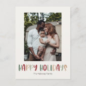 Colorful Prettige feestdagen Verticaal één foto (Voorkant)