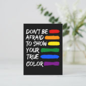 Colorful Pride LGBTQ Gay Lesbian Queer Briefkaart (Staand voorkant)