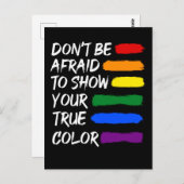 Colorful Pride LGBTQ Gay Lesbian Queer Briefkaart (Voorkant / Achterkant)