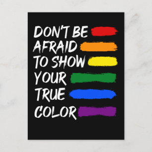 Colorful Pride LGBTQ Gay Lesbian Queer Briefkaart