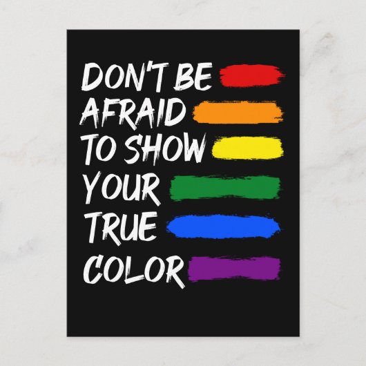 Colorful Pride LGBTQ Gay Lesbian Queer Briefkaart (Voorkant)