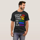 Colorful Pride LGBTQ Gay Lesbian Queer T-shirt (Voorkant volledig)
