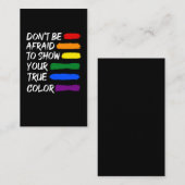 Colorful Pride LGBTQ Gay Lesbian Queer Visitekaartje (Voorkant / Achterkant)