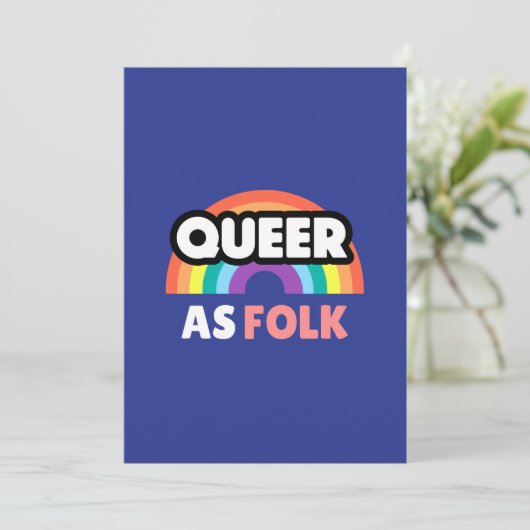 Colorful Pride Logo | Love & Unity Design Kaart (Staand voorkant)