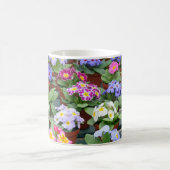 Colorful primros print koffie-mok koffiemok (Center)