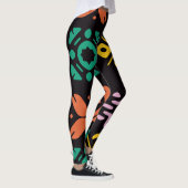Colorful Print Abstract Leggings  (Rechts)