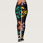 Colorful Print Abstract Leggings  (Achterkant)