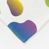 Colorful prismatic rainbow animal fleece deken (Hoek)