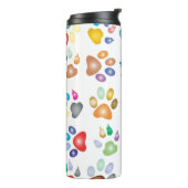 Colorful prismatic rainbow animal thermosbeker (Gedraaid links)