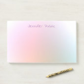 Colorful Professional Sjabloon Moderne elegant Post-it® Notes (Op bureau)