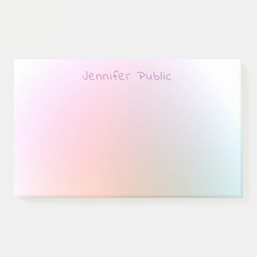 Colorful Professional Sjabloon Moderne elegant Post-it® Notes (Voorkant)