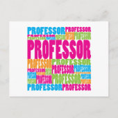 Colorful Professor Briefkaart (Voorkant)