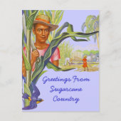 COLORFUL PROMO TRAVEL SUGARCANE HARVEST BRIEFKAART (Voorkant)