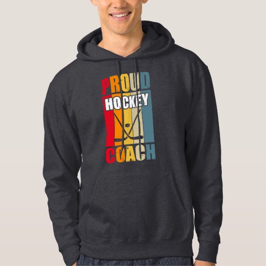 Colorful Proud Hockey Coach Hoodie (Voorkant)