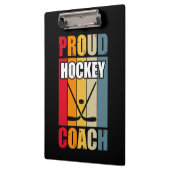 Colorful Proud Hockey Coach Klembord (Links)