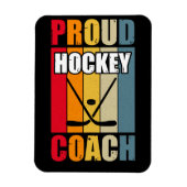 Colorful Proud Hockey Coach Magneet (Verticaal)
