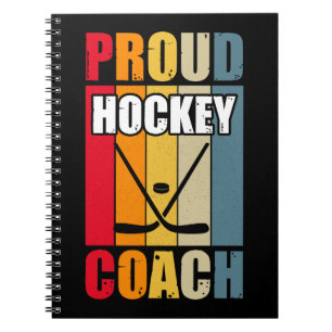 Colorful Proud Hockey Coach Notitieboek