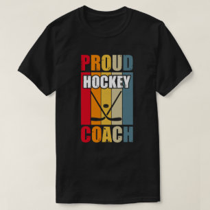 Colorful Proud Hockey Coach T-shirt