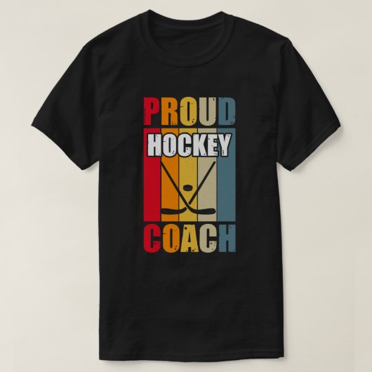 Colorful Proud Hockey Coach T-shirt (Design voorkant)