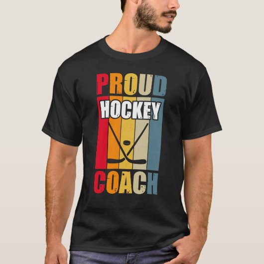 Colorful Proud Hockey Coach T-shirt (Voorkant)