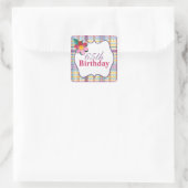 Colorful Pset 65th Birthday Sticker (Tas)