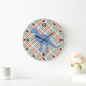 Colorful Pset & Dinosaur Kind Clock Grote Klok (Huis)