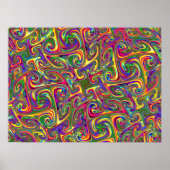 Colorful Psychedelic Abstract Poster (Voorkant)
