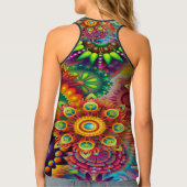 Colorful Psychedelic All-Over Women's Tanktop (Achterkant)