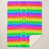 Colorful Psychedelic Art Sherpa Fleece Blanket Deken (Voorkant)