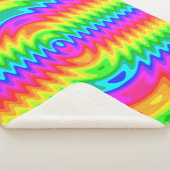 Colorful Psychedelic Art Sherpa Fleece Blanket Deken (3/4)