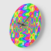 Colorful Psychedelic Art Wall klok (Hoek)