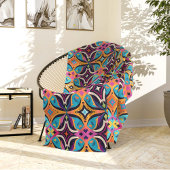 Colorful Psychedelic Bohemian Fleece Deken