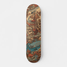 Colorful psychedelic Captain Nemo Persoonlijk Skateboard