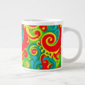 Colorful Psychedelic Design Grote Koffiekop (Rechts)
