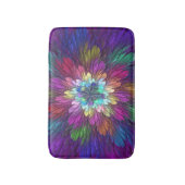Colorful Psychedelic Flower Abstract Fractal Art Badmat (Voorkant Verticaal)