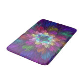 Colorful Psychedelic Flower Abstract Fractal Art Badmat (Gekanteld)