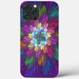Colorful Psychedelic Flower Abstract Fractal Art Case-Mate iPhone Case