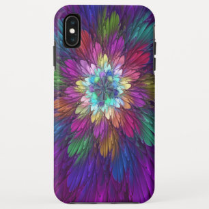 Colorful Psychedelic Flower Abstract Fractal Art Case-Mate iPhone Case