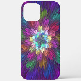 Colorful Psychedelic Flower Abstract Fractal Art Case-Mate iPhone Case