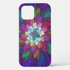 Colorful Psychedelic Flower Abstract Fractal Art Case-Mate iPhone Case