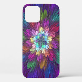 Colorful Psychedelic Flower Abstract Fractal Art Case-Mate iPhone Case