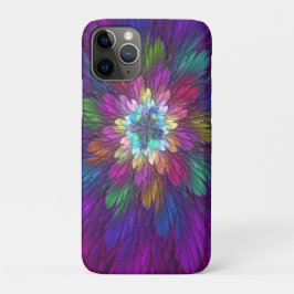 Colorful Psychedelic Flower Abstract Fractal Art Case-Mate iPhone Case