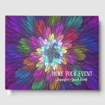 Colorful Psychedelic Flower Abstract Fractal Art