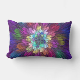 Colorful Psychedelic Flower Abstract Fractal Art Kussen