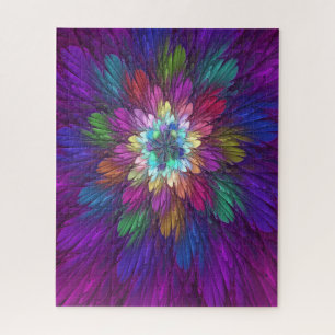 Colorful Psychedelic Flower Abstract Fractal Art Legpuzzel