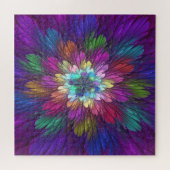Colorful Psychedelic Flower Abstract Fractal Art Legpuzzel (Horizontaal)