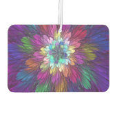Colorful Psychedelic Flower Abstract Fractal Art Luchtverfrisser (Achterkant)