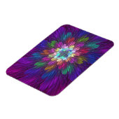 Colorful Psychedelic Flower Abstract Fractal Art Magneet (Linkerzijde)