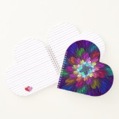 Colorful Psychedelic Flower Abstract Fractal Art Notitieboek (Binnen)